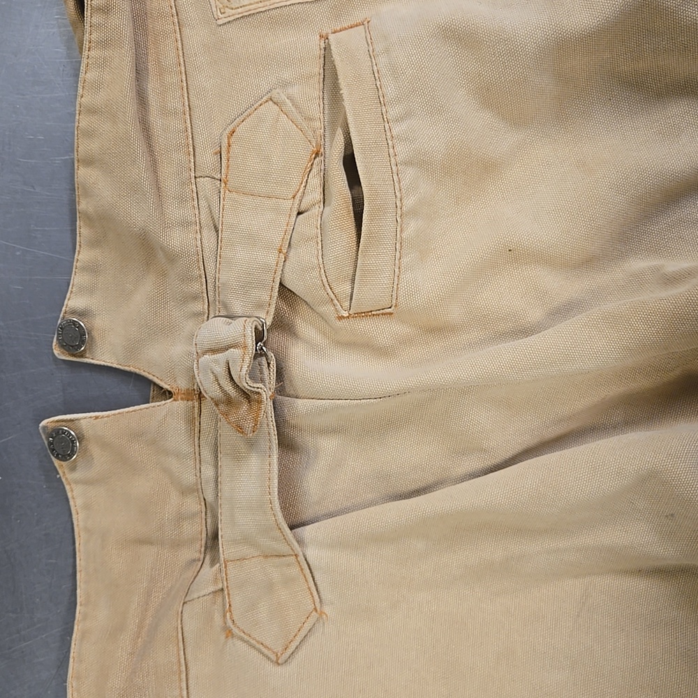 Men's Tan Pants Wah Maker Vintage Faded Canvas Pants Waist 36 - Picture 5 of 11